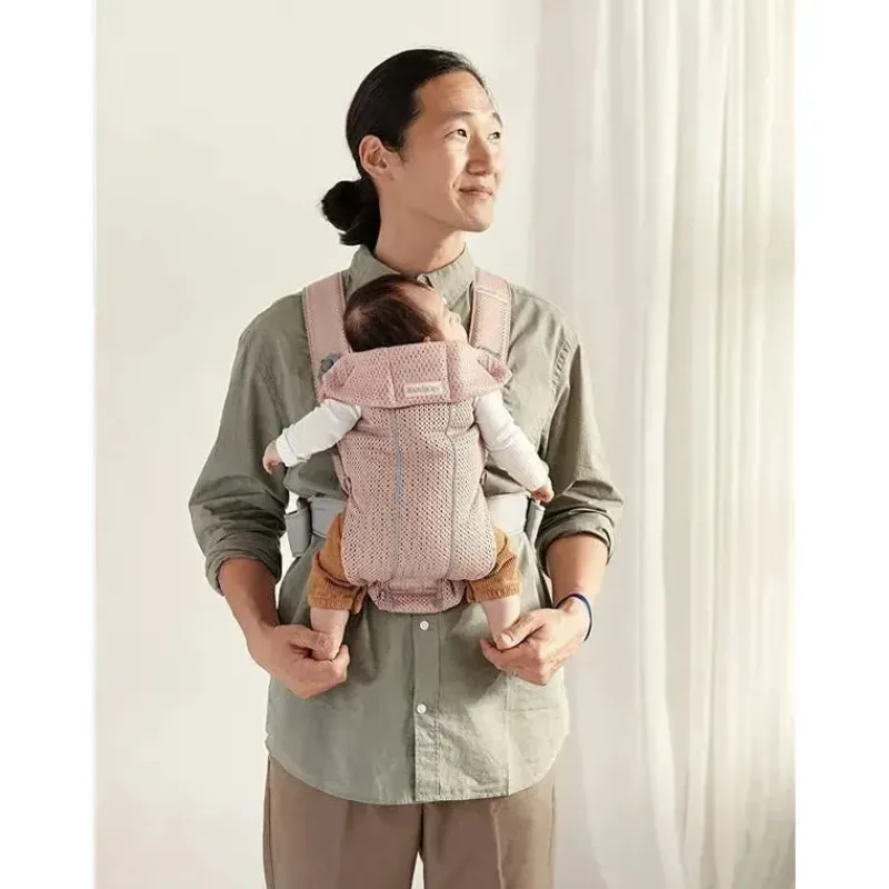 babybjorn__portabebs_mini_SKUCEBog5Li_1.webp BabyBjorn - Porta-bebês Mini Malha 3D, Rosa Empoeirado Hot