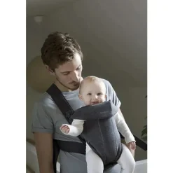 BabyBjorn - Porta-bebês Mini 3D Jersey, cinza escuro Best