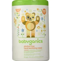 Babyganics - Higienização das mãos 100 lenços umedecidos New