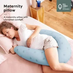 Babymoov - Almofada de gravidez em formato de U B.Love, almofada de maternidade premium, azul vento Outlet