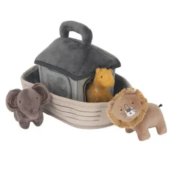 Lambs u0026 Ivy Barco/arca interativo de pelúcia Lambs &amp; Ivy Baby Noah com brinquedos de bicho de pelúcia Online