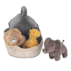 Lambs u0026 Ivy Barco/arca interativo de pelúcia Lambs &amp; Ivy Baby Noah com brinquedos de bicho de pelúcia Online