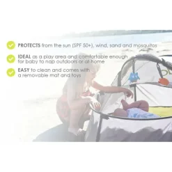 Bbluv Nidö - Tenda de viagem e lazer 2 em 1, cobertura divertida com proteção UV Clearance