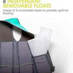 Bbluv Bblüv Näj - Colete de natação de neoprene evolutivo, cinza New