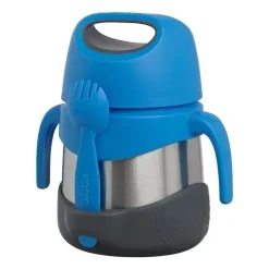 BBox B.box - Frasco de comida isolado em ardósia azul com garfo Outlet