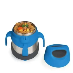 BBox B.box - Frasco de comida isolado em ardósia azul com garfo Outlet