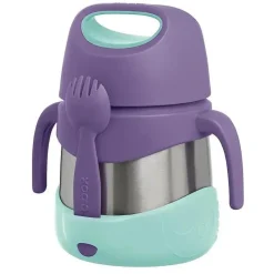 BBox B.box - Frasco de comida isolado pop lilás com garfo Fashion