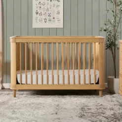 Million Dollar Baby Bebê de um milhão de dólares - Namsake Marin com bengala 3 em 1 berço conversível, mel | Cana de mel Online