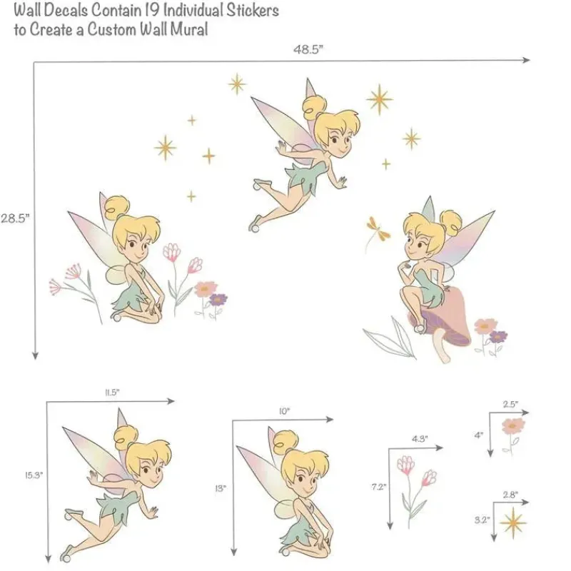 bedtime_originals__adesiv_SKU8k9oUT8S_2.webp Lambs u0026 Ivy Bedtime Originals - Adesivos de parede da Sininho Hot