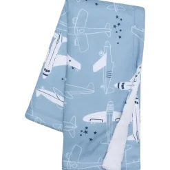 Lambs u0026 Ivy Bedtime Originals - Cobertor Pequeno Aviador Hot