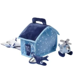 Lambs u0026 Ivy Bedtime Originals - Conjunto de pelúcia de aviãozinho aviador - Conjunto de 4 peças Hot