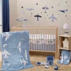 Lambs u0026 Ivy Bedtime Originals - Luminária Little Aviator com abajur e lâmpada Discount