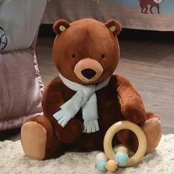 Lambs u0026 Ivy Bedtime Originals - Up &amp; Away urso marrom pelúcia brinquedo de pelúcia animal Online