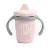 Bella Tunno - Copo com Canudinho Little Lady Happy, Rosa Claro Fashion
