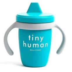 Bella Tunno - Minúsculo copo humano feliz com canudinho, azul Discount