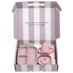 Bella Tunno - pacote Little Bites, conjunto de alimentação para bebês, silicone 100% de qualidade alimentar, Magic Meadow Online