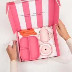 Bella Tunno - pacote Little Bites, conjunto de alimentação para bebês, 100% silicone de qualidade alimentar, festa no jardim New