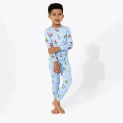 Bellabu Bear - Bob Esponja Calça Quadrada, Pijama Infantil de Bambu Good Vibes New
