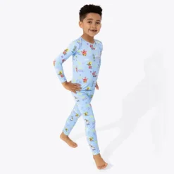 Bellabu Bear - Bob Esponja Calça Quadrada, Pijama Infantil de Bambu Good Vibes New