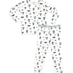 Bellabu Bear – Conjunto de pijama de manga comprida e calça pirata para bebês meninos Outlet