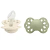 Bibs - 2 unidades de chupeta anatômica Ivory/Sage Infinity, 6/18M Best