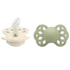 Bibs - 2 unidades de chupeta anatômica Ivory/Sage Infinity, 0/6M Outlet