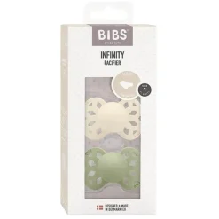 Bibs - 2 unidades de chupeta anatômica Ivory/Sage Infinity, 0/6M Outlet