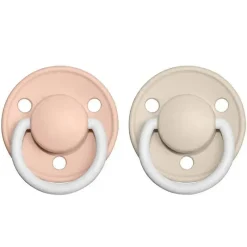 Bibs - 2Pk De Lux Blush Night/Baunilha Night Premium Chupeta, Tamanho Único Fashion
