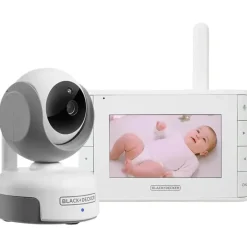 Black + Decker - Monitor de bebê de vídeo digital 4.3 com câmera Pan-Tilt-Zoom Online