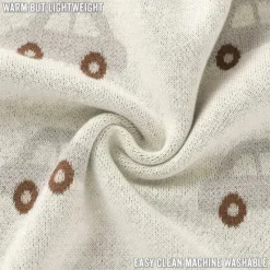 Bleu La La - 100% Luxury Cotton Receiving Swaddle Baby Blanket, Cars Cream Outlet