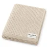 Bleu La La - 100% Luxury Organic Cotton Ribbed Baby Swaddle Blanket, Oatmeal Hot