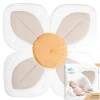 Blooming Bath - Almofada para pia de tapete de banho com flor de lótus, creme de manteiga New