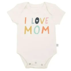 Finn + Emma Body Gráfica Love Mom, Bege Hot
