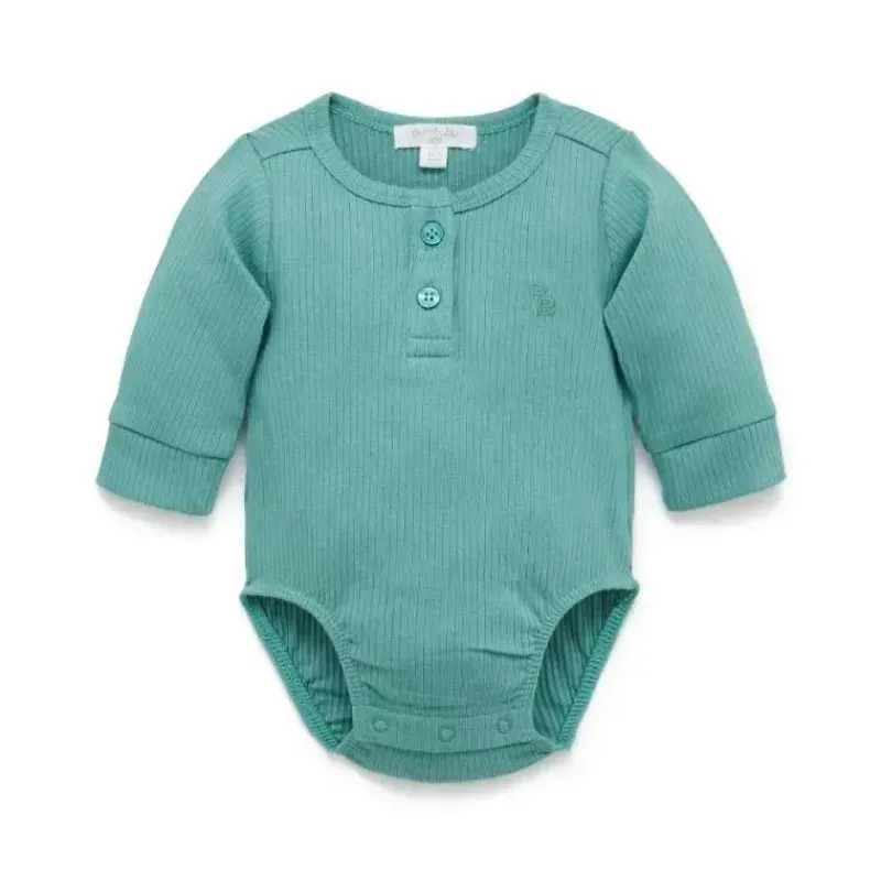 body_henley_de_manga_comp_SKUsLZh8Y3T_0.webp Pure Baby Body Henley de manga comprida - Baby Boy Rib, verde musgo Discount