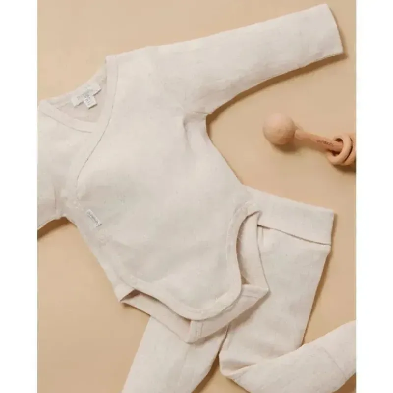 body_manga_longa_pure_bab_SKUBzWkJ2cT_1.webp Pure Baby Body manga longa - Baby Pointelle neutro manga longa, melange de trigo Sale