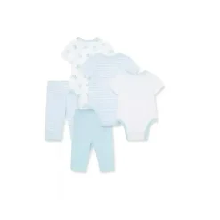 Little Me Body Safári Safari 5 peças com conjunto de calças - azul Sale