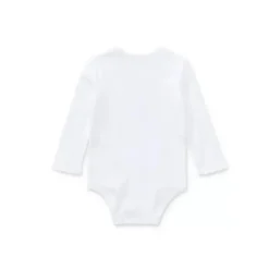 Ralph Lauren Body Urso Polo Bordado Baby - Menina, Branco Fashion