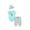 Little Me Bodysuit Gator - Cinza New