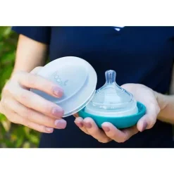 Boon Bolsa Nursh e Recipiente para mamilos com 3 unidades, azul Discount