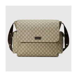 Gucci Bolsa de fraldas GG Plus Supreme, bege Discount