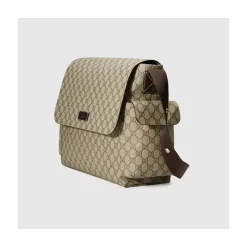 Gucci Bolsa de fraldas GG Plus Supreme, bege Discount