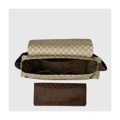 Gucci Bolsa de fraldas GG Plus Supreme, bege Discount