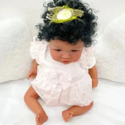 MacroBaby Boneca Bebê Reborn - Vinil Afro-Americano, Shyann Clearance