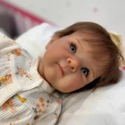 MacroBaby Boneca Bebê Reborn - Vinil Branco e Olhos Azuis, Bettie Best