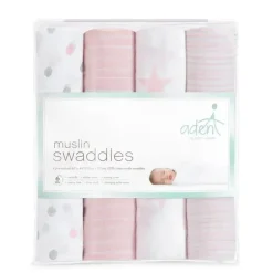 Aden + Anais Boneca de musselina , pacote com 4 Clearance