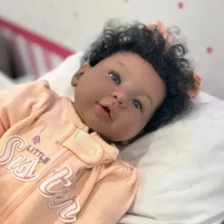 MacroBaby Boneca Reborn - Vinil Afro-Americano, Shyann 2 Hot