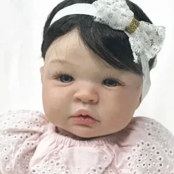 MacroBaby Boneca Reborn - Vinil Branco e Peruca Preta, Shyann Online