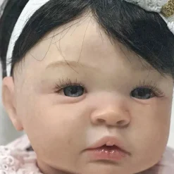 MacroBaby Boneca Reborn - Vinil Branco e Peruca Preta, Shyann Online