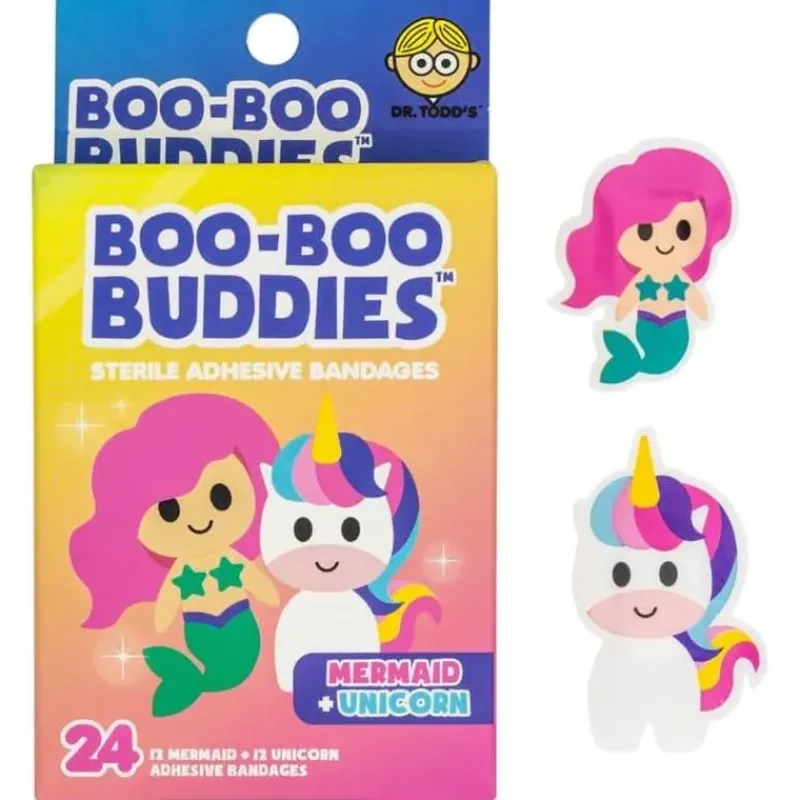 boo_boo_buddies__kids_adh_SKU6PIcw0J0_0.webp Boo Boo Budies Boo Boo Buddies - Kids Adhesive Bandages, Mermaid + Unicorn Online