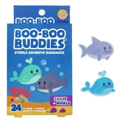 Boo Boo Budies Boo Boo Buddies - Kids Adhesive Bandages, Shark + Whale Hot